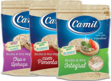 Biscoito Camil Arroz Integral 150g Biscoito Camil Arroz Integral 150g