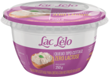 Queijo Lac Lelo Cottage Sem Lactose Pote 250g Queijo Lac Lelo Cottage Sem Lactose Pote 250g